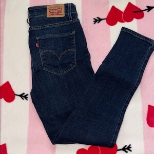 Levi's Blue 721 High Rise Skinny Jeans Classic Style